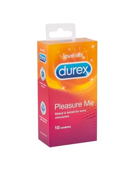 Préservatifs Durex Pleasure Me nervurés x10