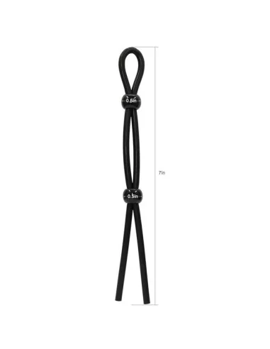 Cock Ring Ajustable Double Noir