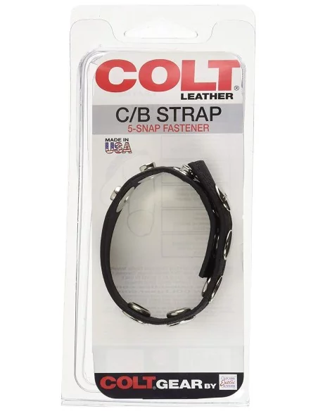 Cockring 5 pressions cuir - Cockrings Cuirs - 2