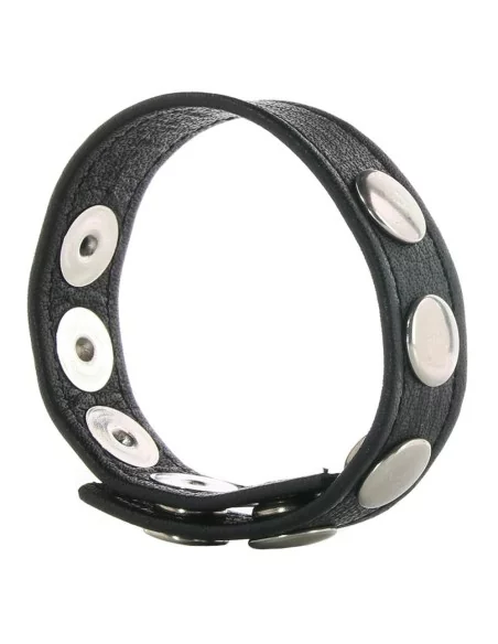 Cockring 5 pressions cuir - Cockrings Cuirs - 3