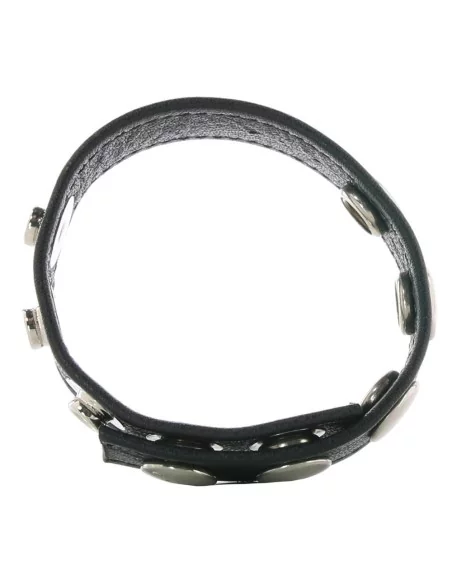 Cockring 5 pressions cuir - Cockrings Cuirs - 7