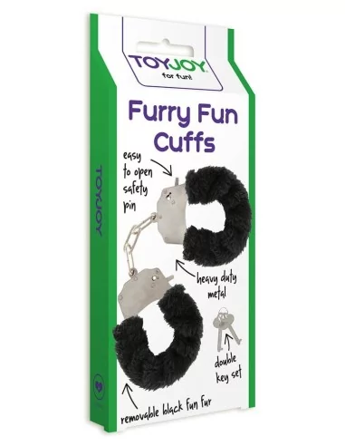 Menottes avec Fourrure Noire