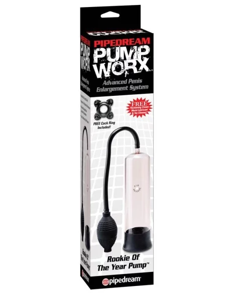 Pompe à pénis Worx Rookie 19 x 5 cm Blanc Pompe à pénis Worx Rookie 19 x 5 cm Blanc