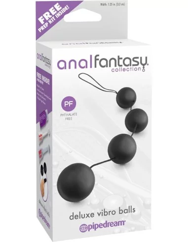 Boules anales Vibro 3.2 cm Noir