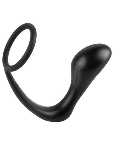 Ass Gasm Plug et Cockring 10 x 3.2 cm Noir Ass Gasm Plug et Cockring 10 x 3.2 cm Noir