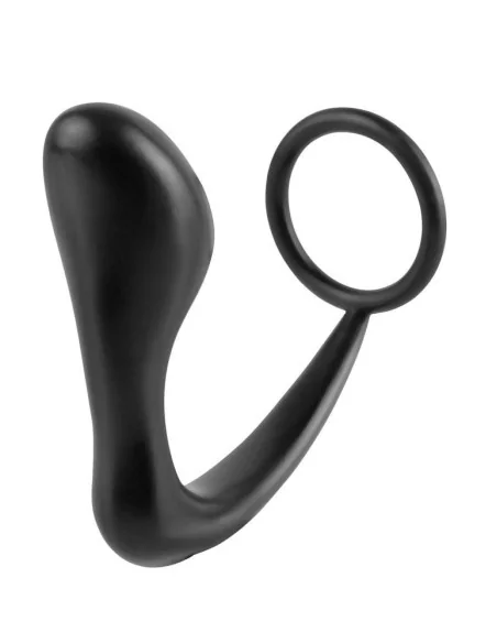 Ass Gasm Plug et Cockring 10 x 3.2 cm Noir Ass Gasm Plug et Cockring 10 x 3.2 cm Noir