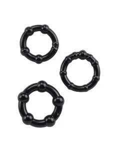 Lot de 3 cockrings Mini Noir