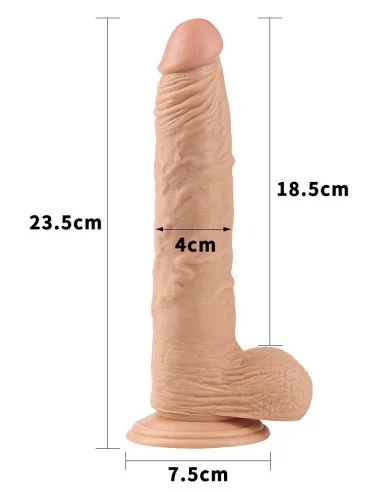 Gode réaliste Leo 20 x 4 cm Chair