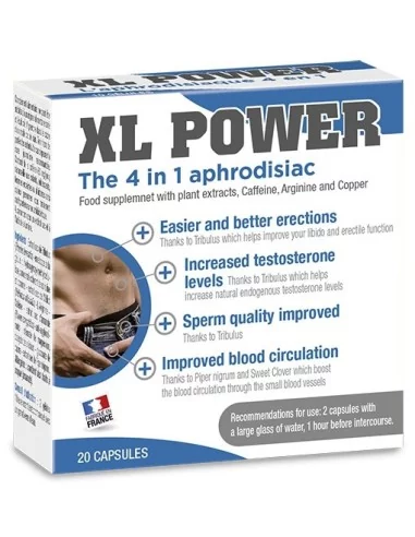 Stimulant Erection XL Power 20 gélules