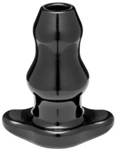 Double Tunnel Plug Extra-Large 14 x 7.8 cm Noir