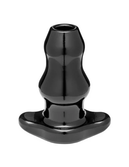 Double Tunnel Plug Extra-Large 14 x 7.8 cm Noir