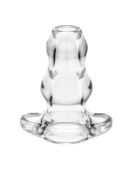 Double Tunnel Plug Extra-Large 14 x 7.8 cm Transparent