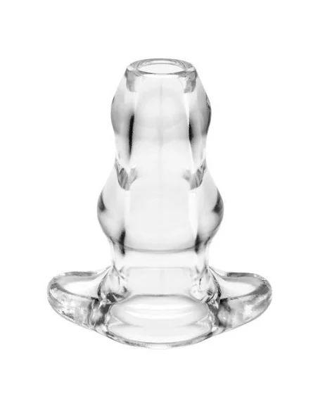 Double Tunnel Plug Transparent Medium 9.5 x 5.2 cm