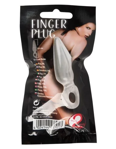 Plug Finger Transparent 7 x 2.5 cm