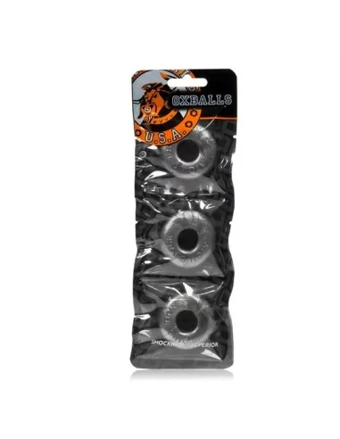 Pack de 3 mini cockrings Oxballs Gris
