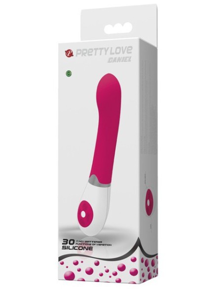 Vibromasseur Daniel rose - 19.5 x 3.1 cm
