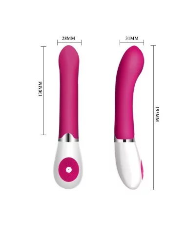 Vibromasseur Daniel rose - 19.5 x 3.1 cm