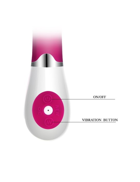 Vibromasseur Daniel rose - 19.5 x 3.1 cm