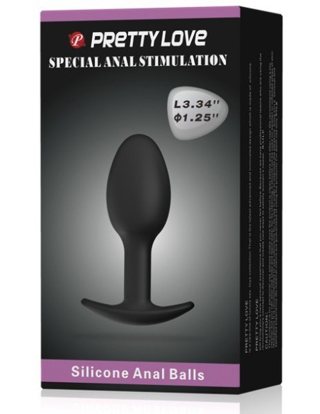 Heavy Balls Silicone Butt Plug Simple
