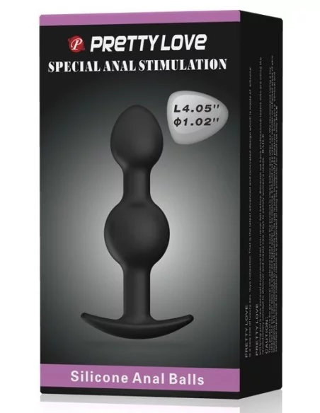 DUO Heavy Balls Silicone Butt Plug 10.4 x 2.6 cm