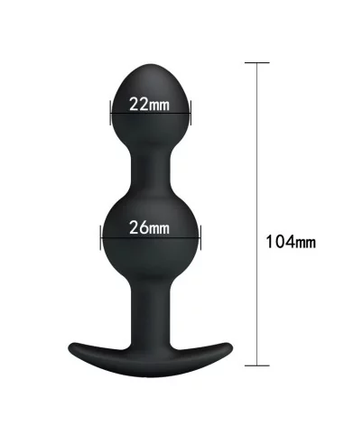 DUO Heavy Balls Silicone Butt Plug 10.4 x 2.6 cm