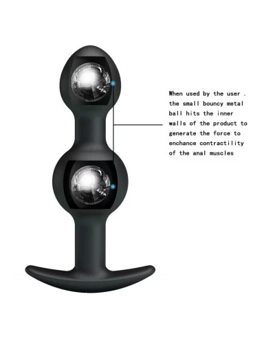 DUO Heavy Balls Silicone Butt Plug 10.4 x 2.6 cm