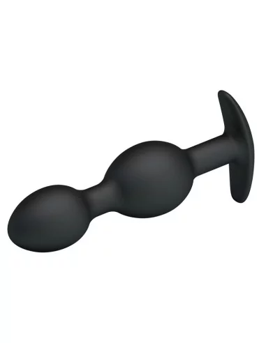 Double Heavy Balls Silicone Butt Plug 12.5 x 3.3 cm