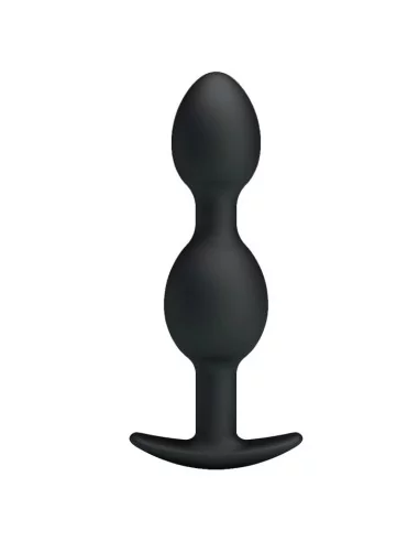 Double Heavy Balls Silicone Butt Plug 12.5 x 3.3 cm