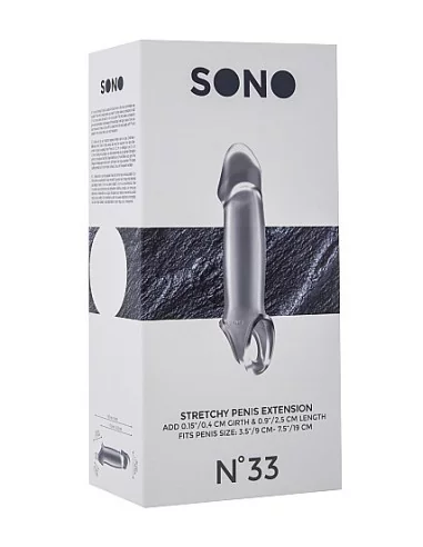 Gaine de pénis Stretchy Penis Sono N°33 - 11.5 x 3 cm Transparente