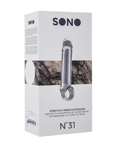 Gaine de pénis Stretchy Penis Sono N°31 - 11 x 3 cm Transparente
