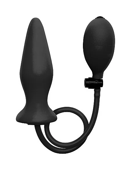Plug gonflable Ouch en silicone noir