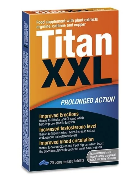 Stimulant Titan XXL 20 gélules