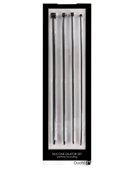 Pack de 4 tiges pour urètre Sounding Dilator 34cm - Diamètres de 3.5 à 7.5mm