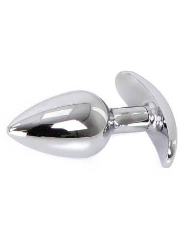 Plug Bijou anal avec Base arrondie Curve 6 x 2.8 cm - Bijou Bleu