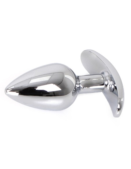 Plug Bijou anal avec Base arrondie Curve 6 x 2.8 cm - Bijou Bleu