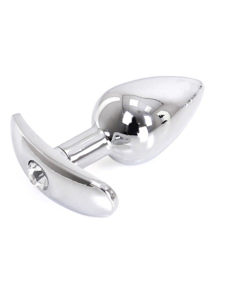 Plug Bijou anal avec base arrondie Curve 6 x 2.8 cm - Bijou transparent Plug Bijou anal avec base arrondie Curve 6 x 2.8 cm - Bijou transparent