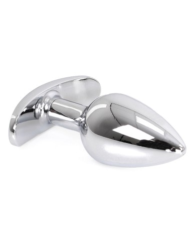 Plug Bijou anal avec base arrondie Curve 6 x 2.8 cm - Bijou transparent