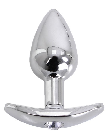 Plug Bijou anal avec base arrondie Curve 6 x 2.8 cm - Bijou transparent Plug Bijou anal avec base arrondie Curve 6 x 2.8 cm - Bijou transparent