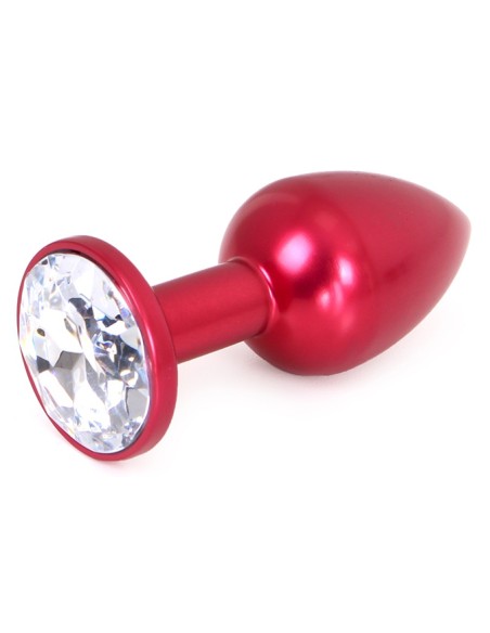 Plug Bijou Anal Alu Gem Light 6 x 2.8 cm Rouge