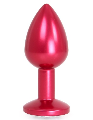 Plug Bijou Anal Alu Gem Light 6 x 2.8 cm Rouge
