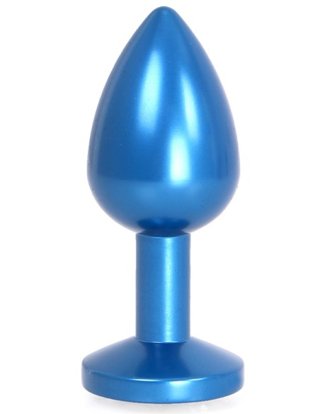 Plug bijou en Alu Gem Light 6 x 2.8 cm Bleu