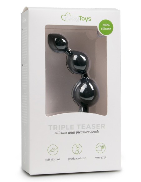 Chapelet anal Triple Teaser 11 x 3 cm Chapelet anal Triple Teaser 11 x 3 cm