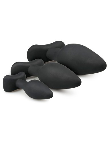 Kit de 3 plugs silicone Rocket Noirs