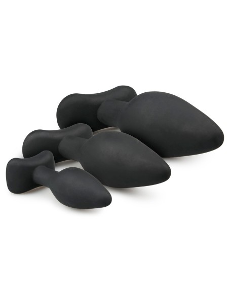Kit de 3 plugs silicone Rocket Noirs
