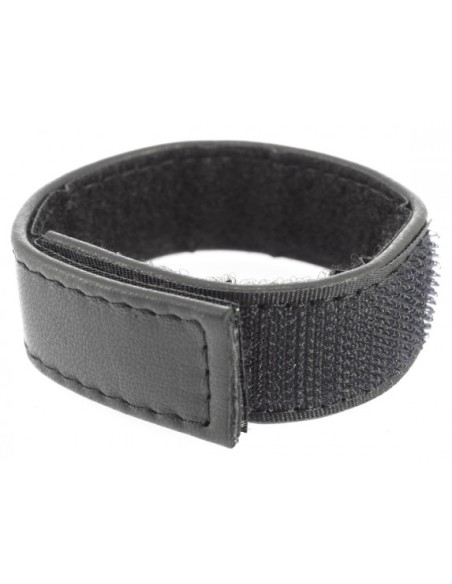 Cockring en cuir avec Scratch 22mm Noir - Cockrings Cuirs - 2