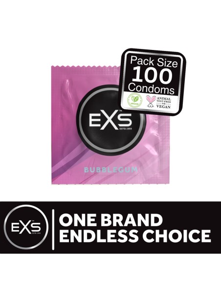 Préservatifs aromatisés Bubblegum 54mm x100