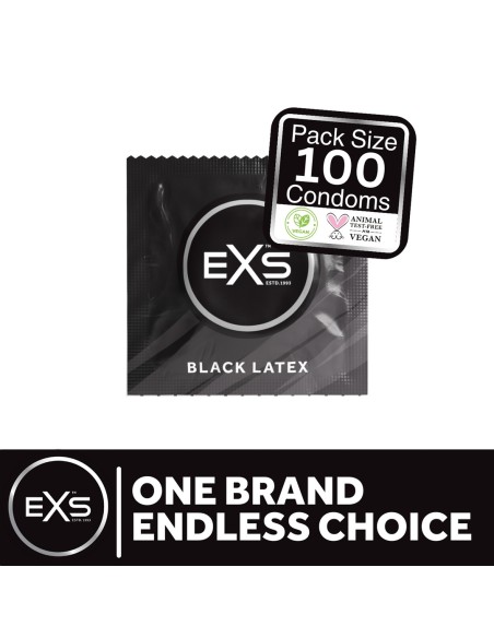 Préservatifs latex noirs BLACK x100