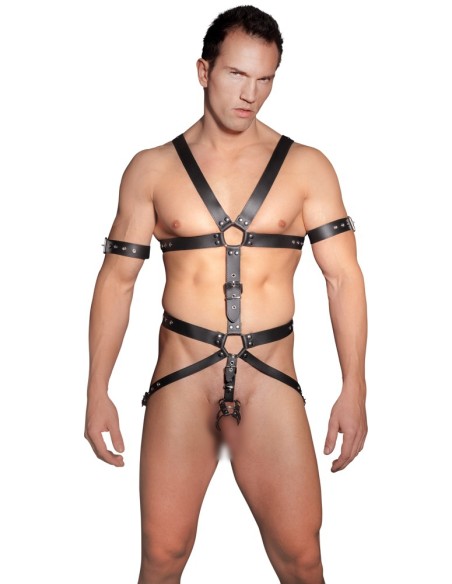 Harnais complet en cuir Zado Noir