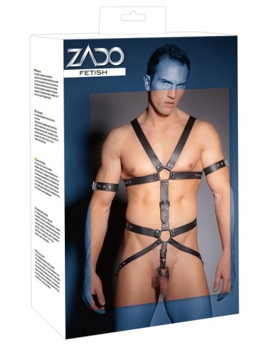 Harnais complet en cuir Zado Noir