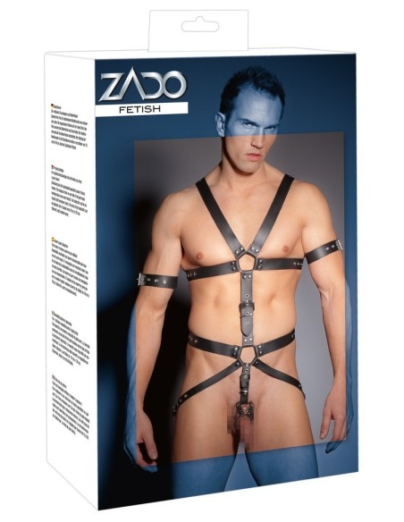 Harnais complet en cuir Zado Noir
